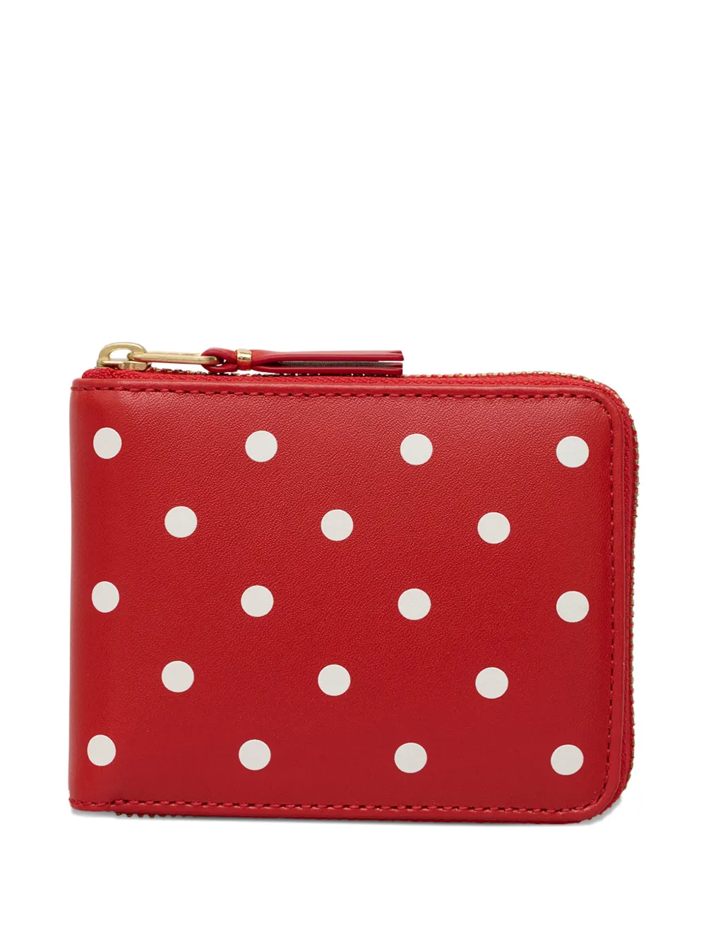 Comme Des Garçons Wallet polka-dot zip wallet | Red | Image 1