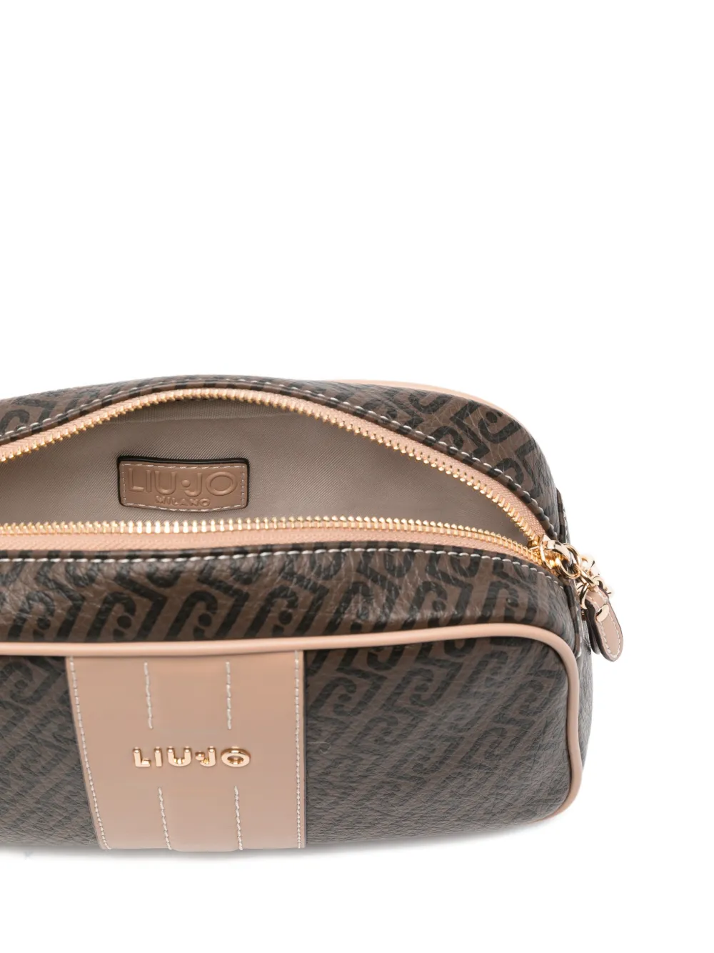 Logo-Print Chain Cross Ody Bag