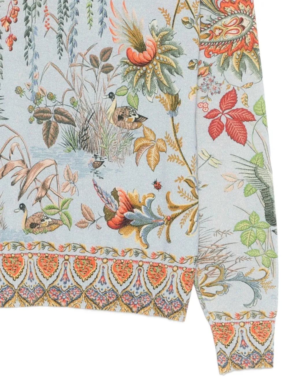  Etro Floral-patterned Sweater - Blue 
