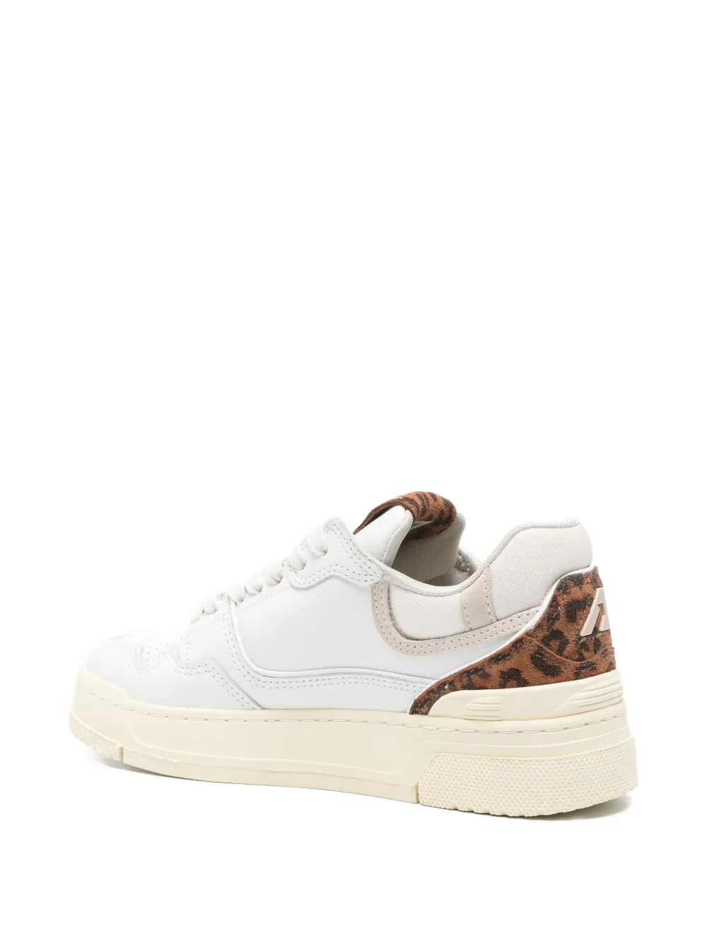 Autry CLC sneakers met luipaardprint Wit