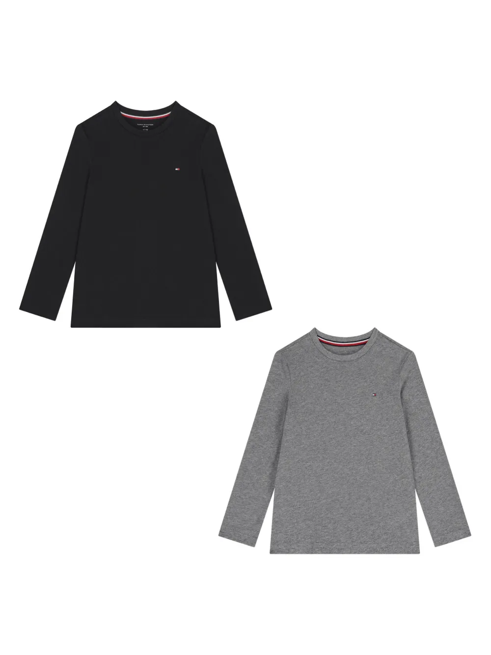 Tommy Hilfiger Junior logo cotton T-shirt - Grigio