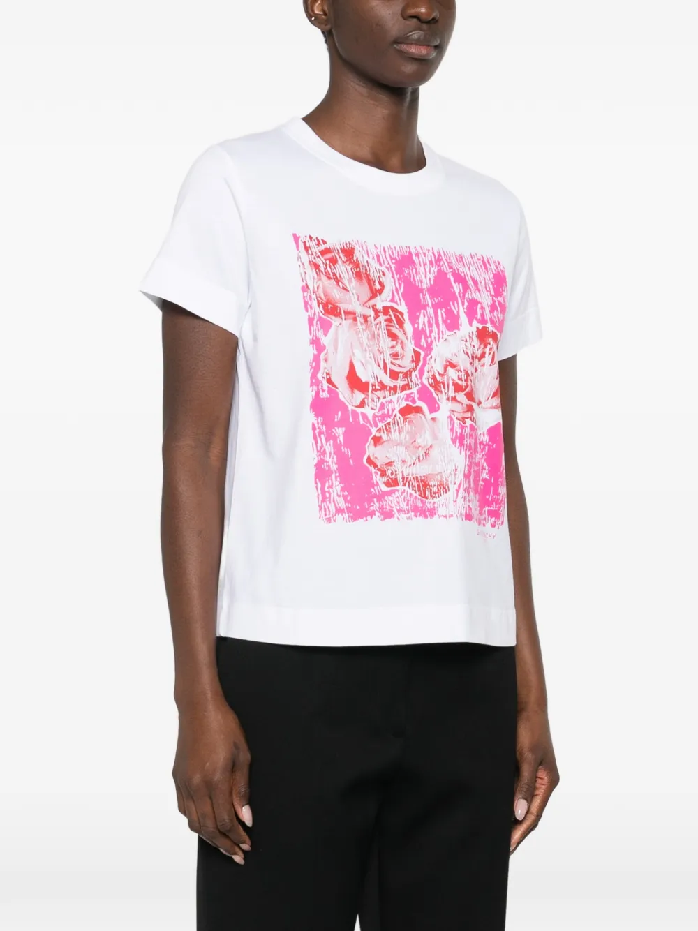  Givenchy Floral Print T-shirt - White 