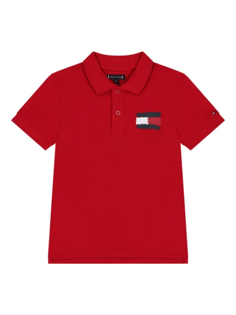 Tommy Hilfiger Junior logo cotton polo-shirt