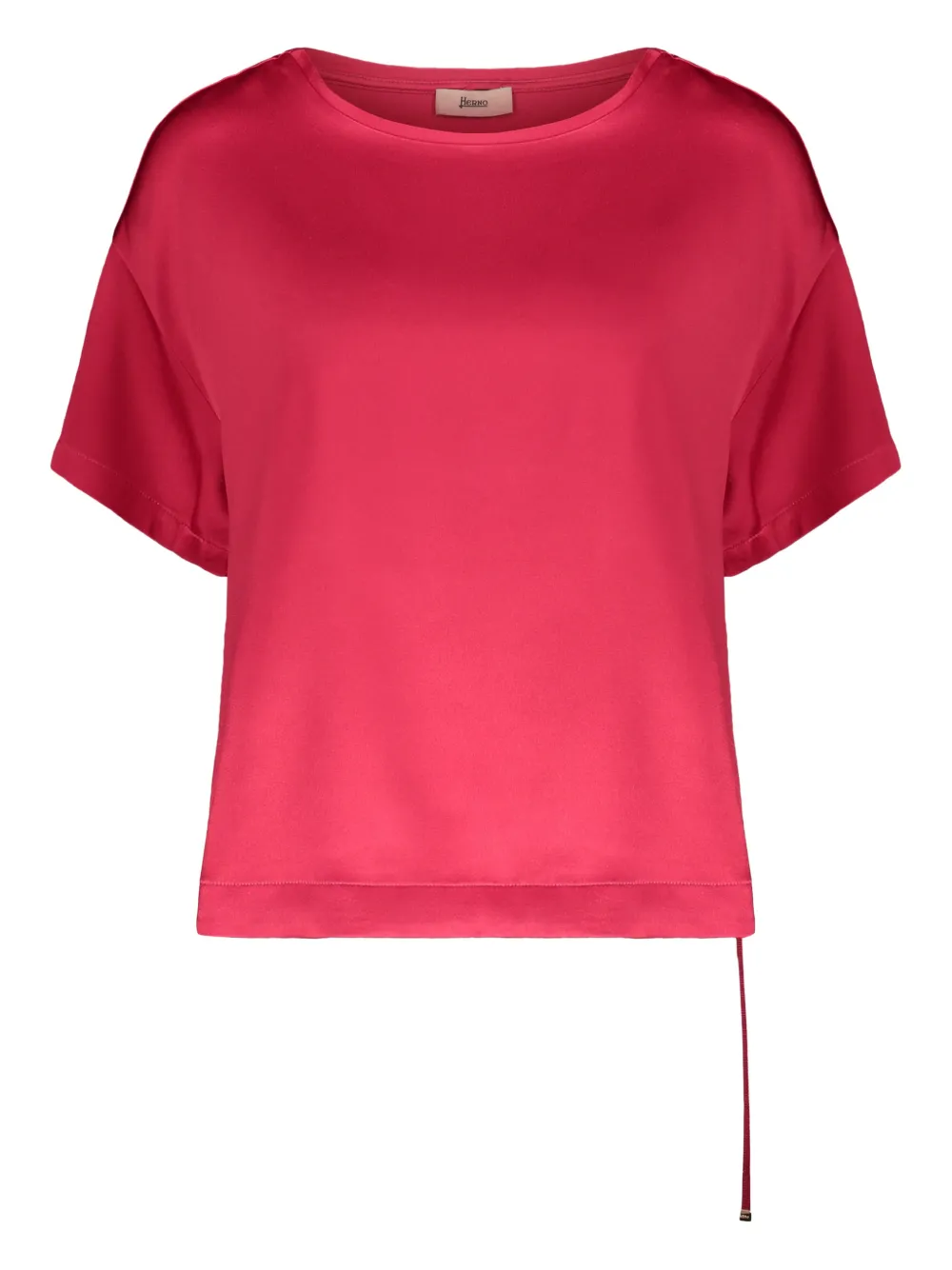 Herno asymmetric short-sleeve T-shirt - Rosso