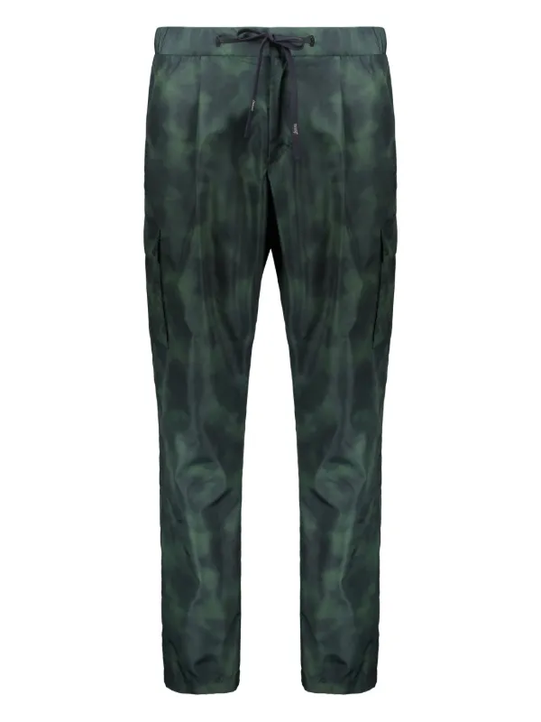 Herno Patterned Trousers in Green