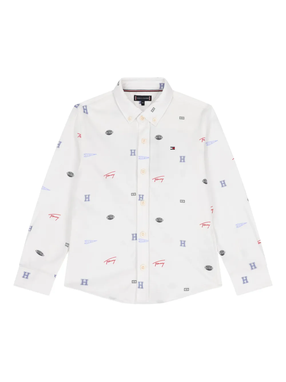 Tommy Hilfiger Junior logo cotton shirt - Weiß