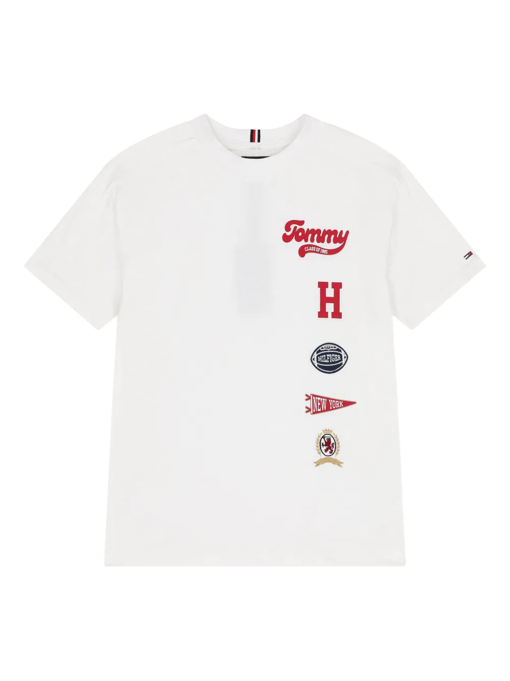 Tommy Hilfiger Junior logo cotton T-shirt - Bianco