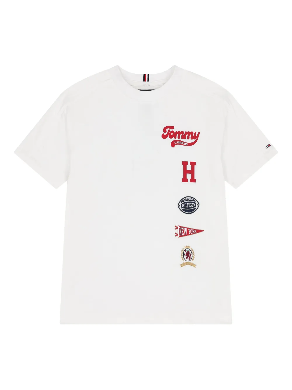 Tommy Hilfiger Junior logo cotton T-shirt - Bianco