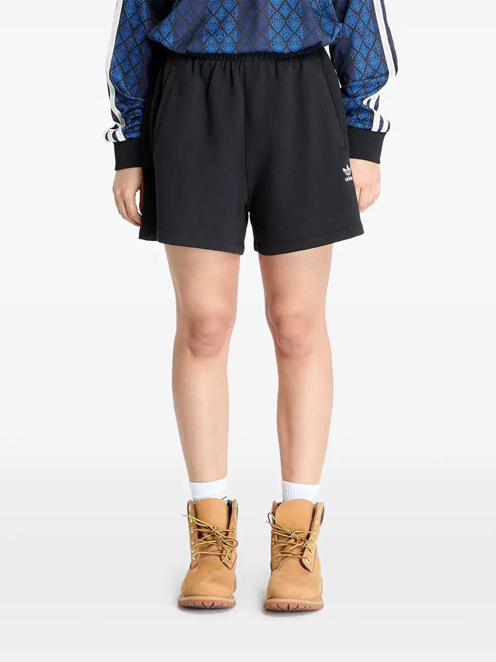 adidas logo essential shorts - Nero