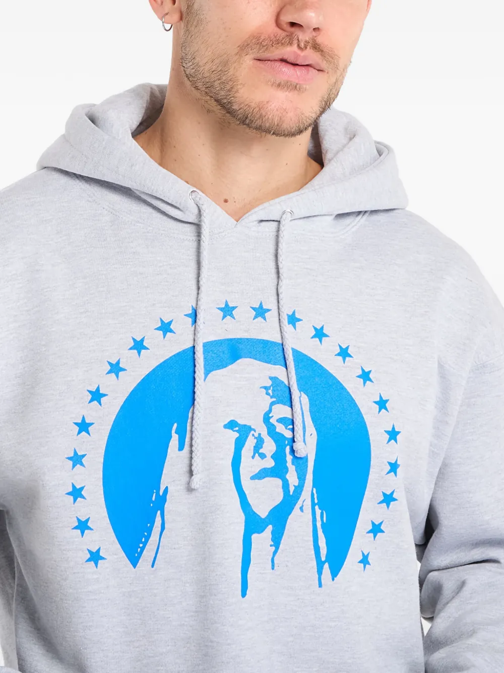 Pleasures Hoodie met grafische print Grijs
