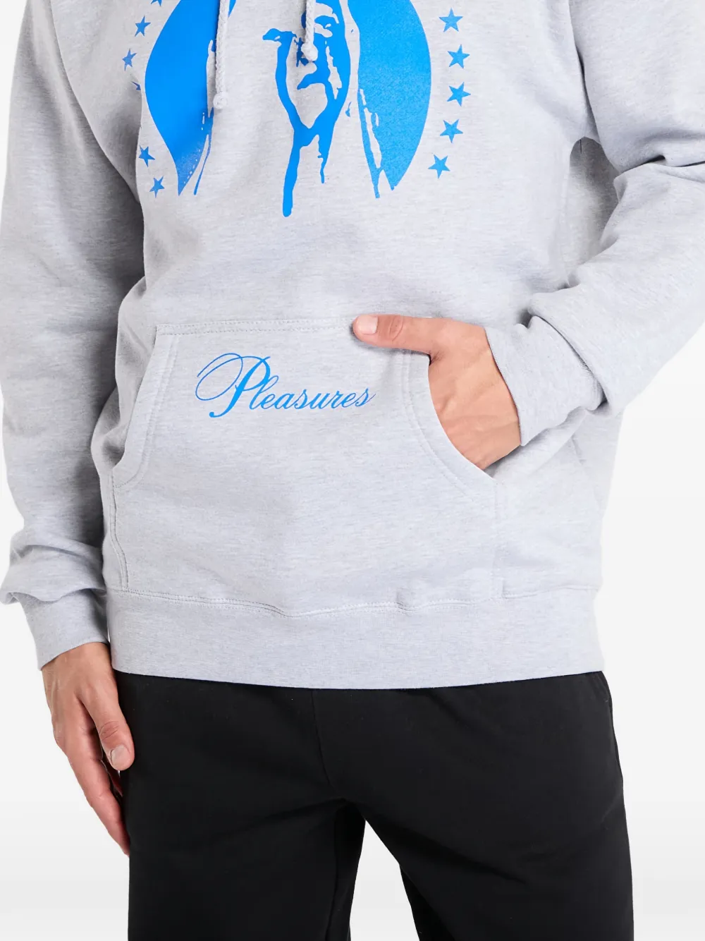 Pleasures Hoodie met grafische print Grijs