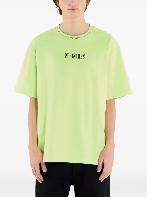 Pleasures T-shirt med tekstdetalje