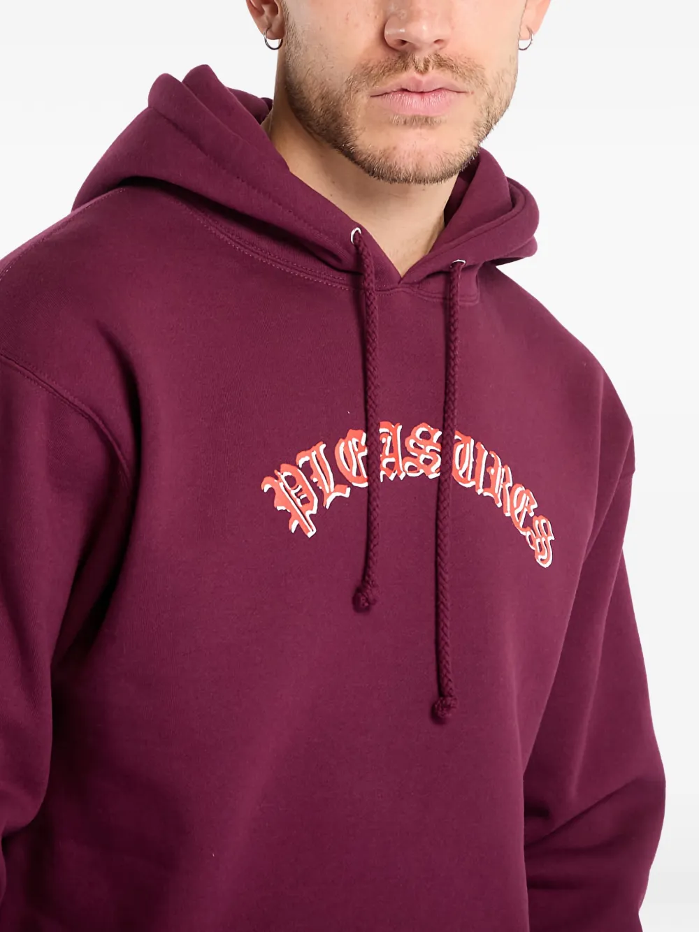 Pleasures Mirror hoodie Rood