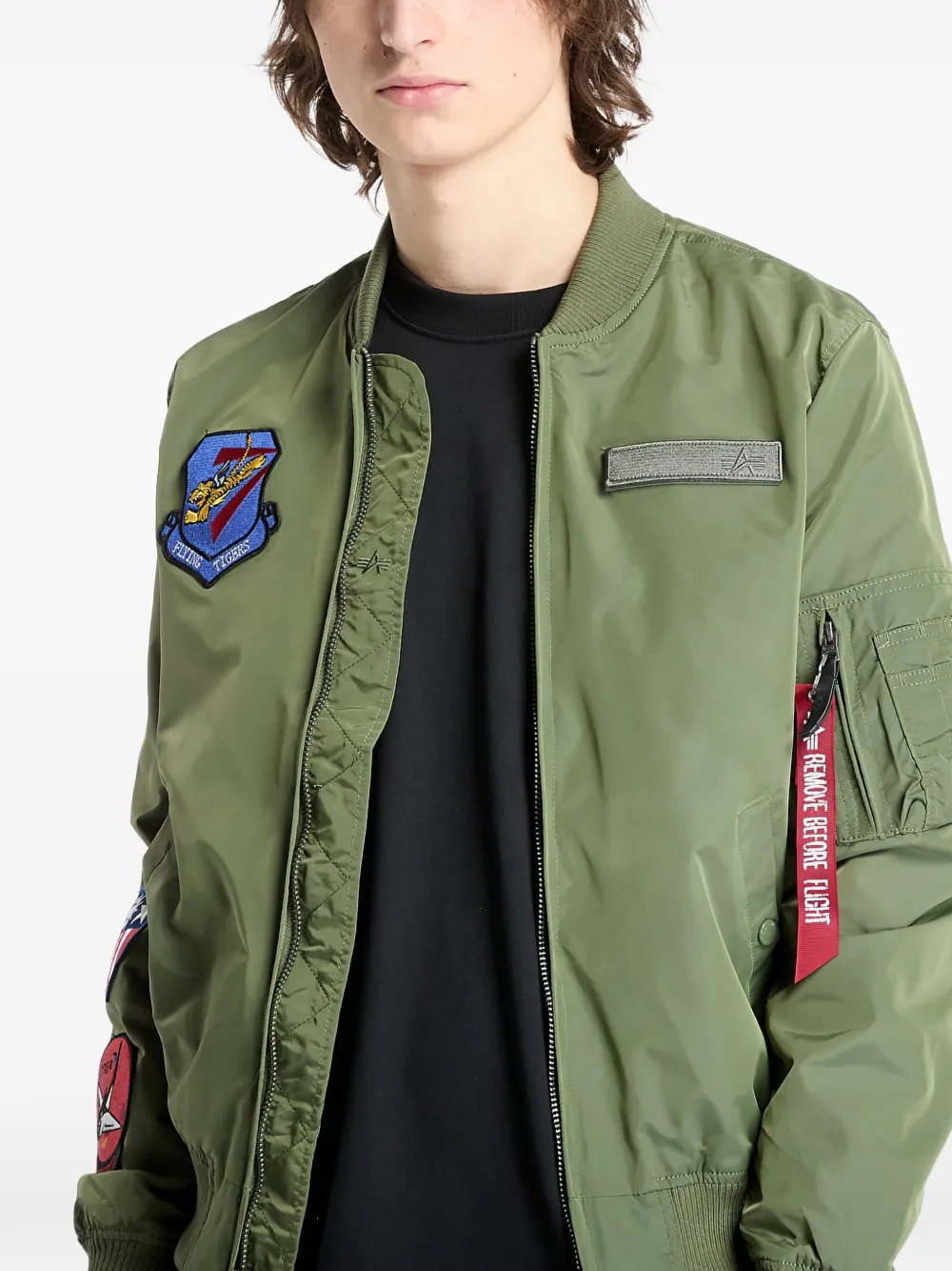 Alpha Industries MA-1 TT Flying Tigers bomberjack Groen
