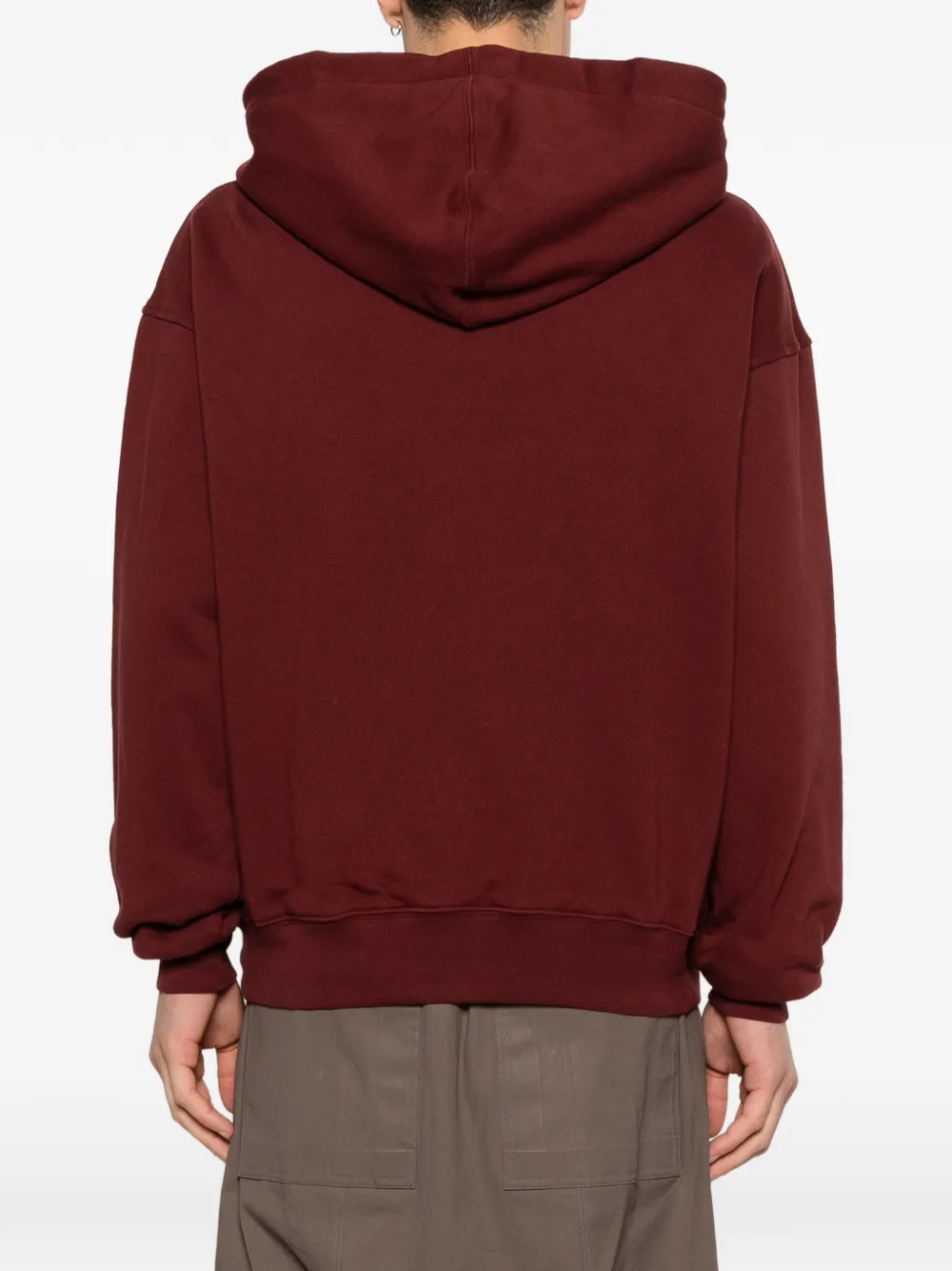 Maison Margiela Hoodie met opgestikte zak Rood