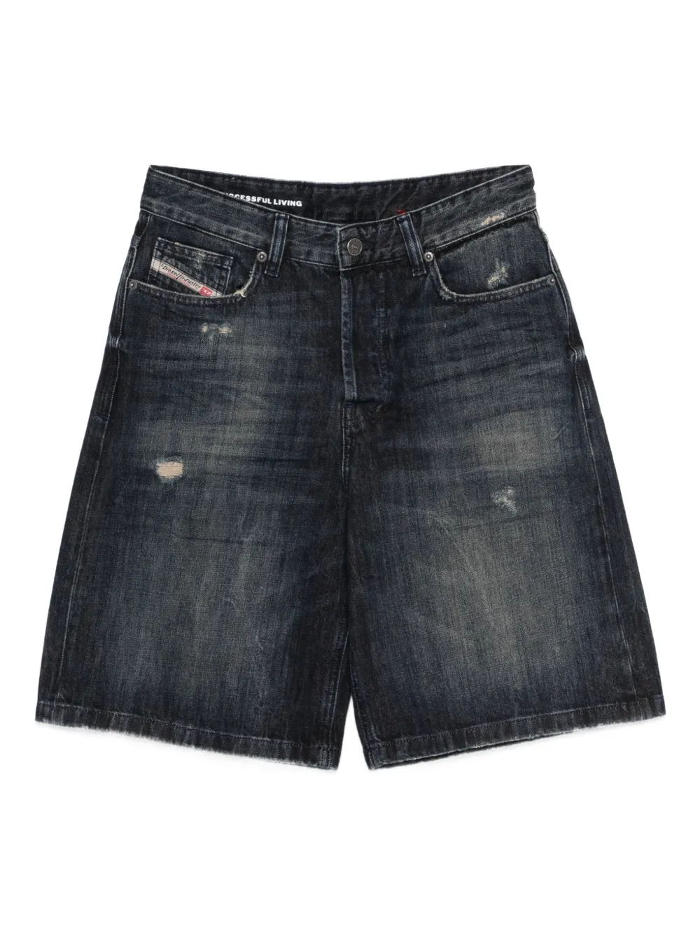 Diesel De-sire distressed-detail shorts - Blu