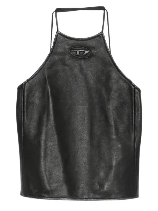 DIESEL ブラック ホルターネック タンクトップ キャミソール Diesel ホルターネックトップ | ブラック | FARFETCH JP