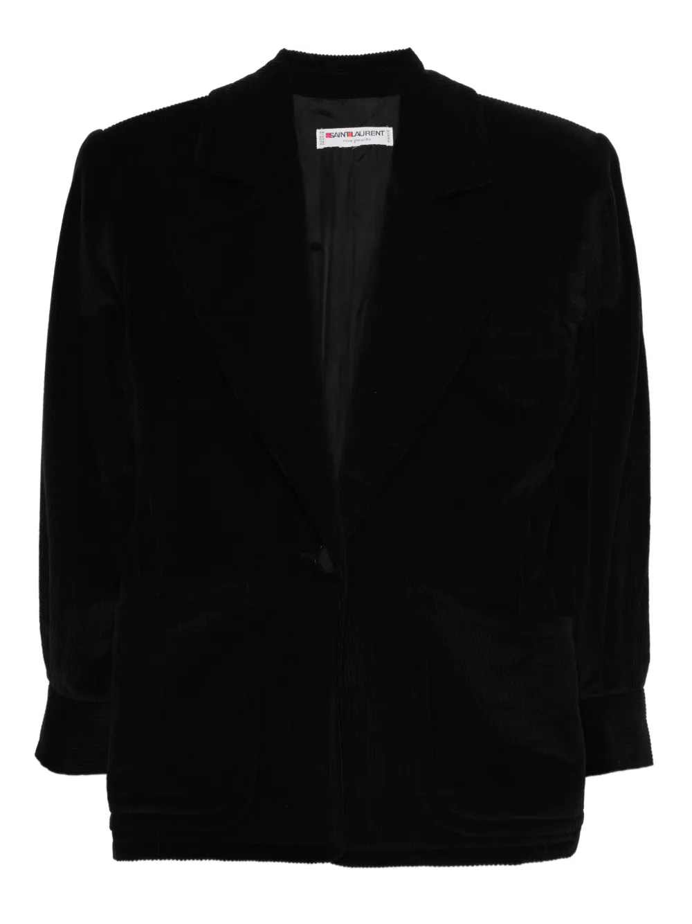Saint Laurent Pre-Owned 1970s corduroy blazer - Nero