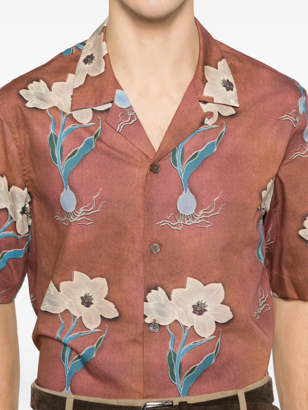Paul Smith floral-print short-sleeve Shirt | Brown | FARFETCH