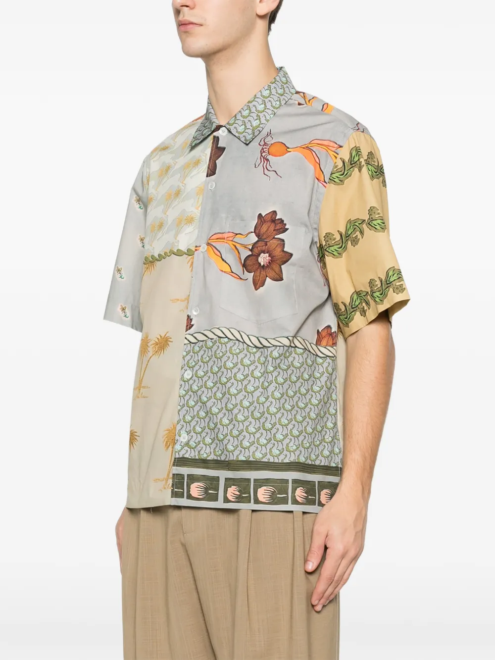 Paul Smith overhemd met multi-design Blauw