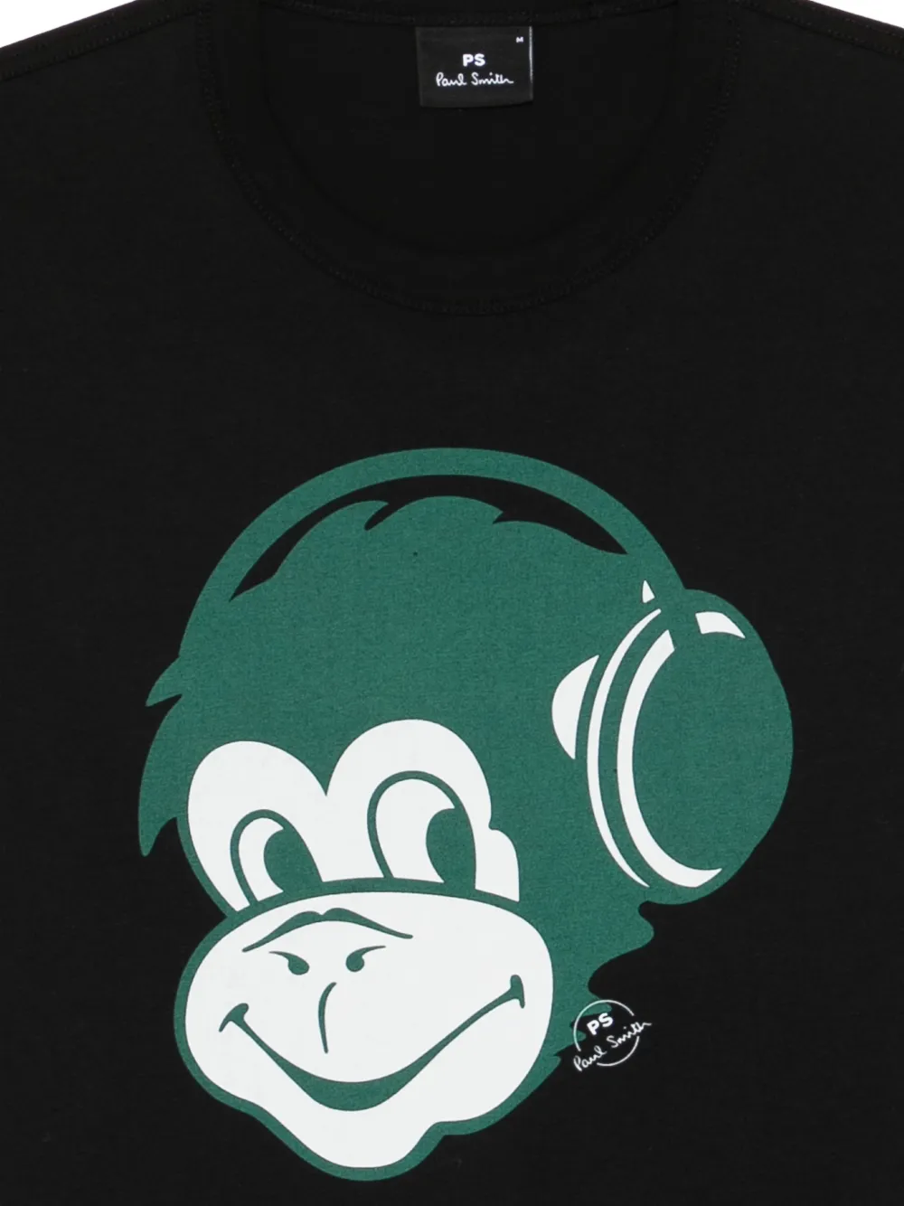 PS Paul Smith T-shirt met aapprint Zwart