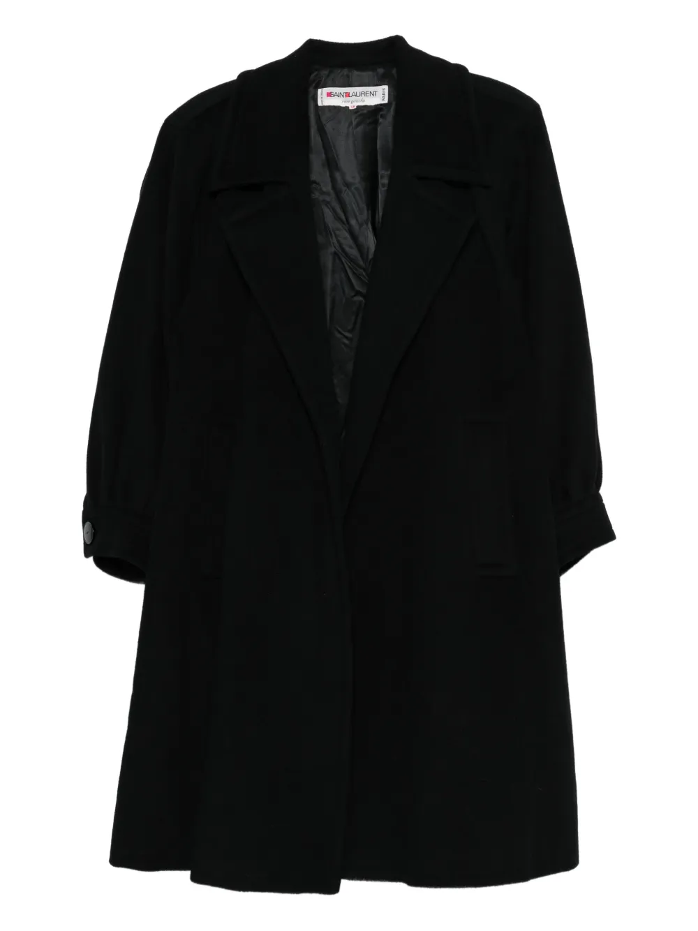 Saint Laurent Pre-Owned 1970s wool coat - Nero