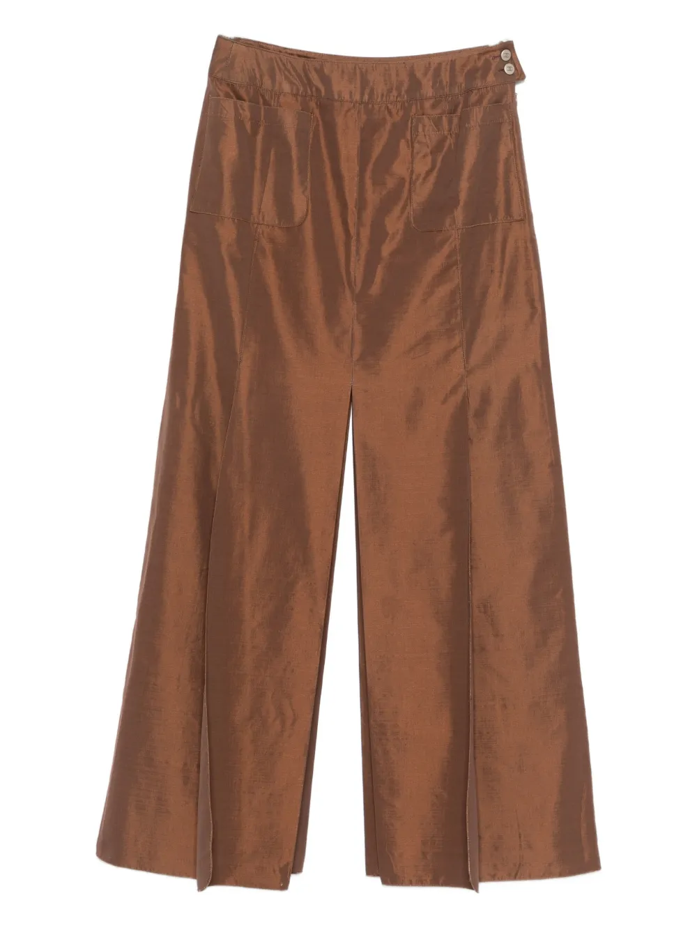 CHANEL Pre-Owned 1999 slit long skirt - Marrone