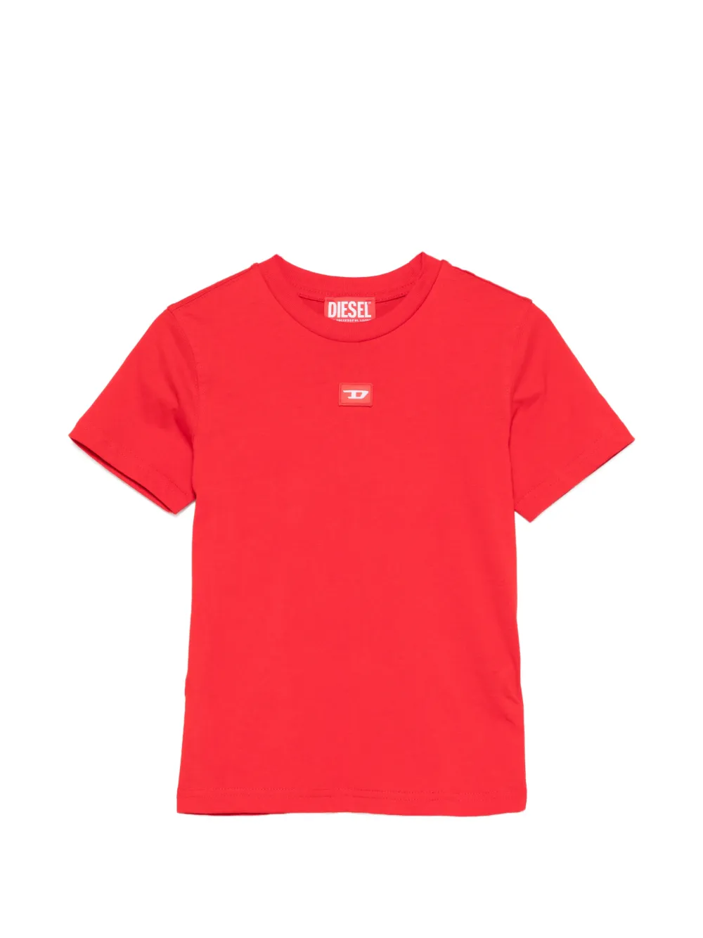 Diesel Kids logo-patch T-shirt - Rosso