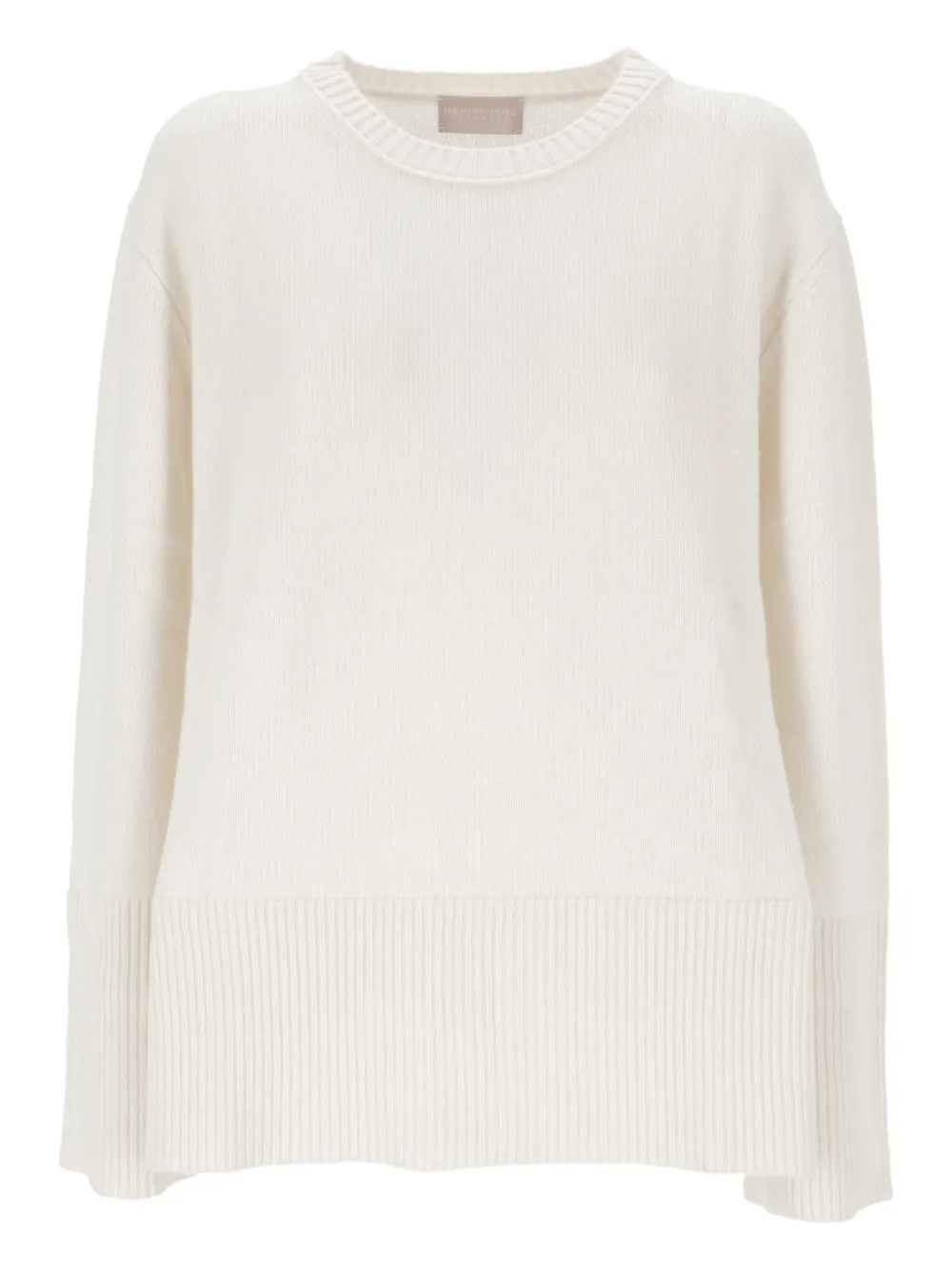 Hemisphere crew-neck sweater - Bianco