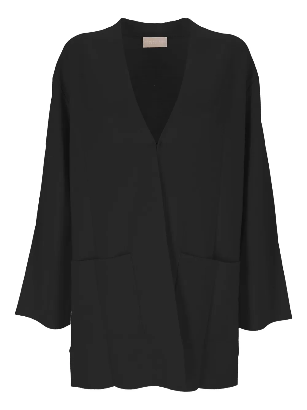 Hemisphere open-front cardigan - Nero