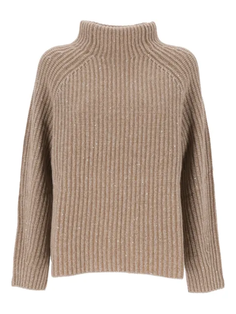 Hemisphere long-sleeve turtleneck sweater