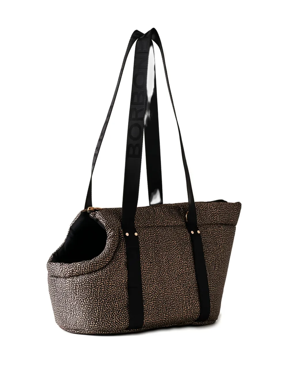 Borbonese dotted detail shoulder bag | Image 2