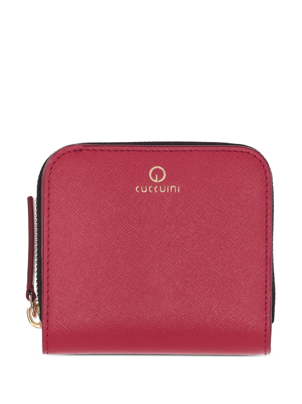 GIANNI CUCCUINI zip logo wallet - Rosso