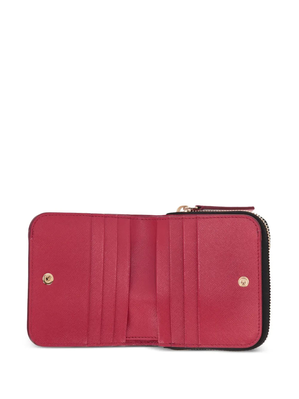 GIANNI CUCCUINI Portemonnee met rits en logo Rood