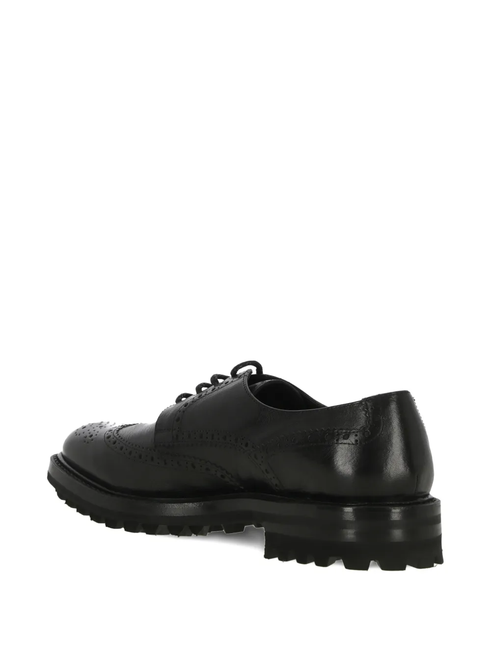 Ortigni lace-up black derby shoes Zwart