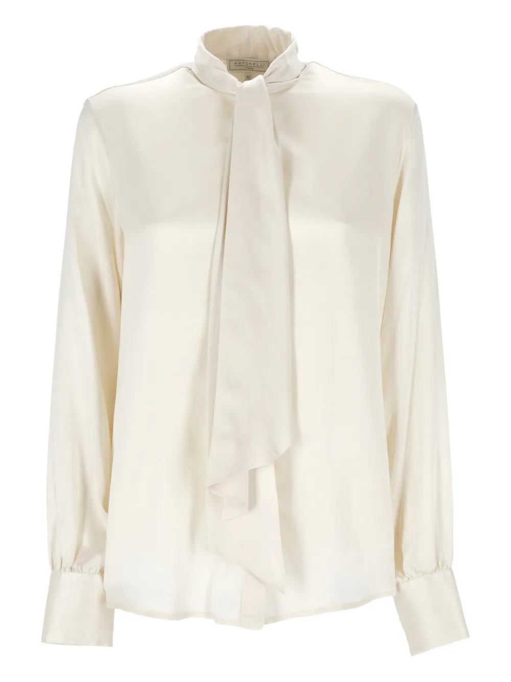 Antonelli bow-detail shirt - Toni neutri