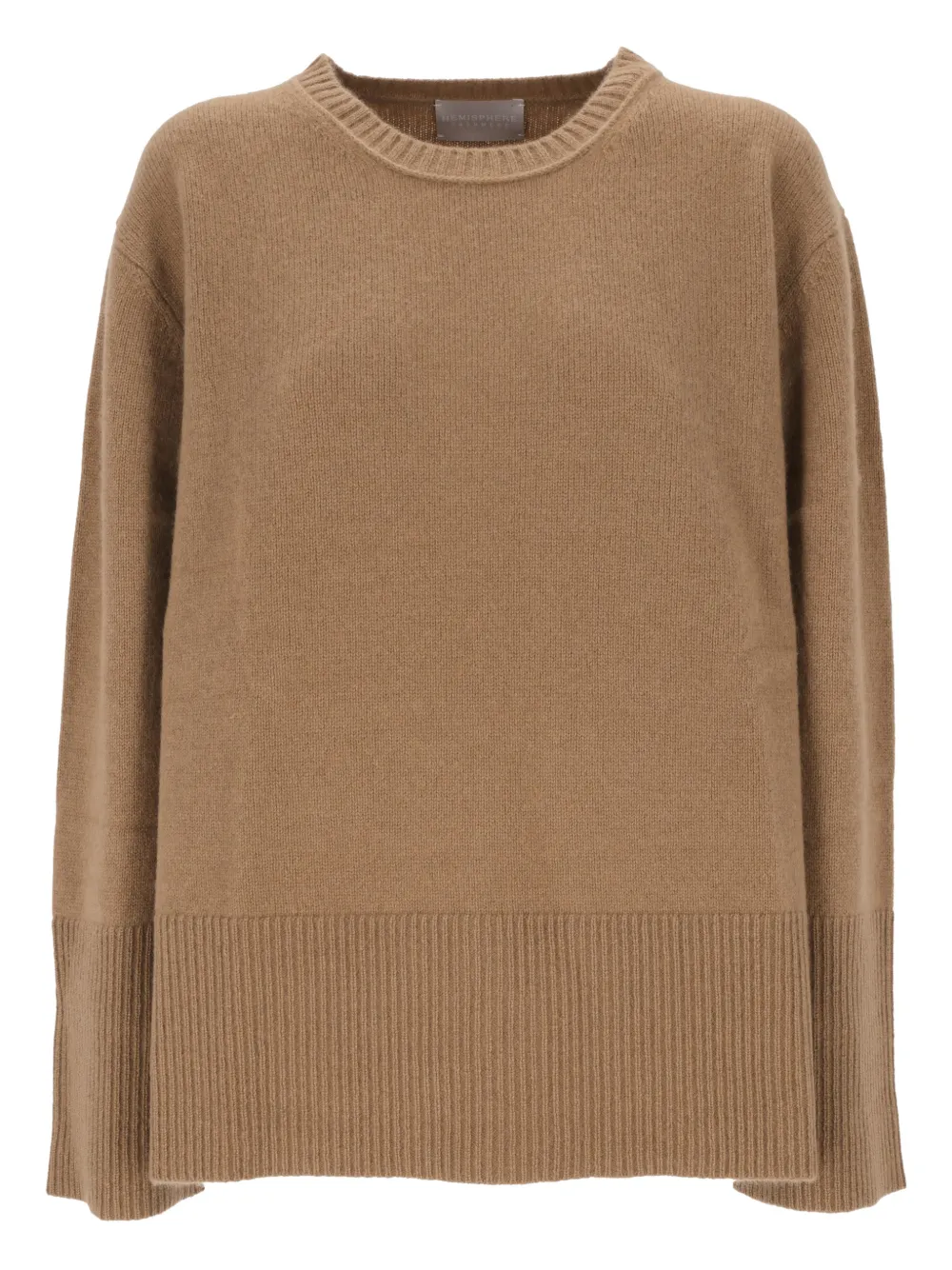 Hemisphere crew-neck sweater - Brown