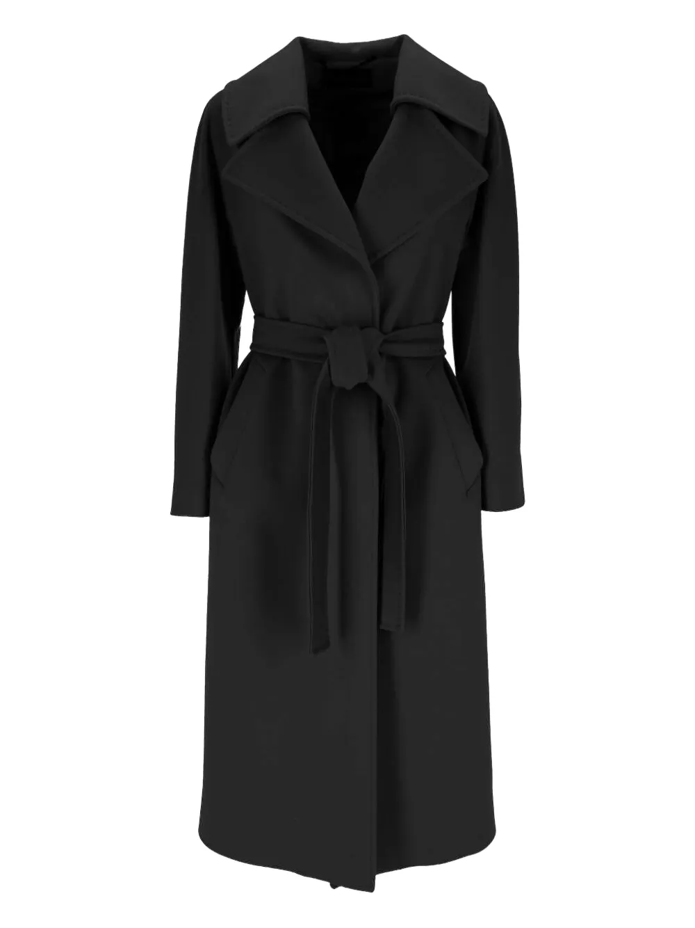 HERESIS belted coat - Nero