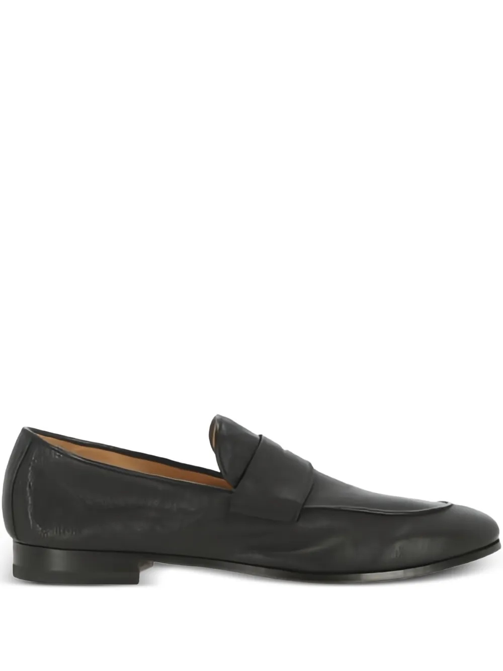 Ortigni leather penny loafers | Black | Image 1
