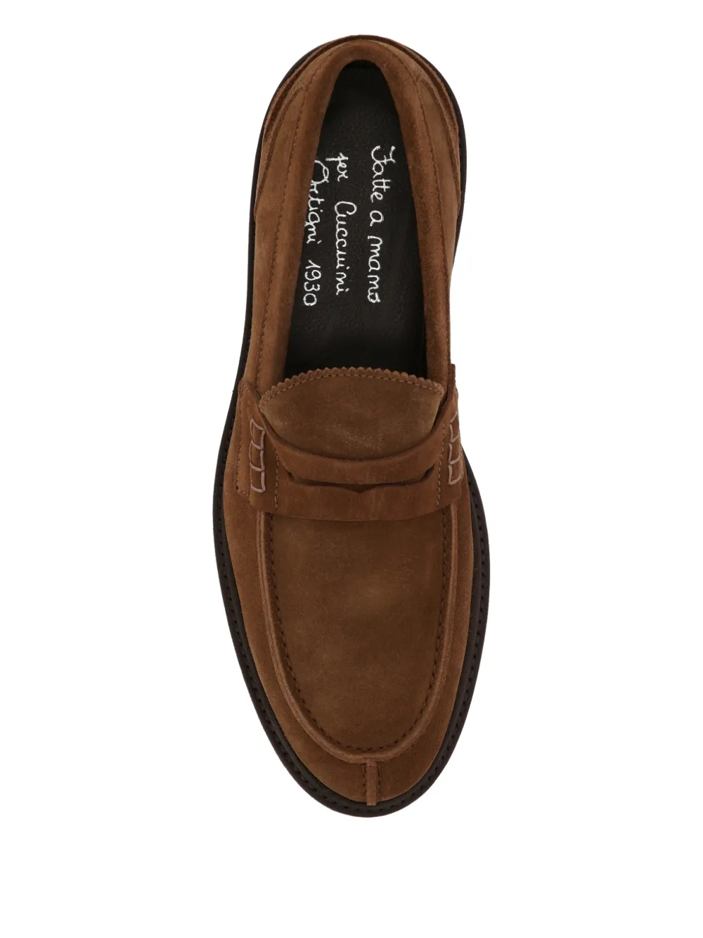 Ortigni Leren loafers Bruin