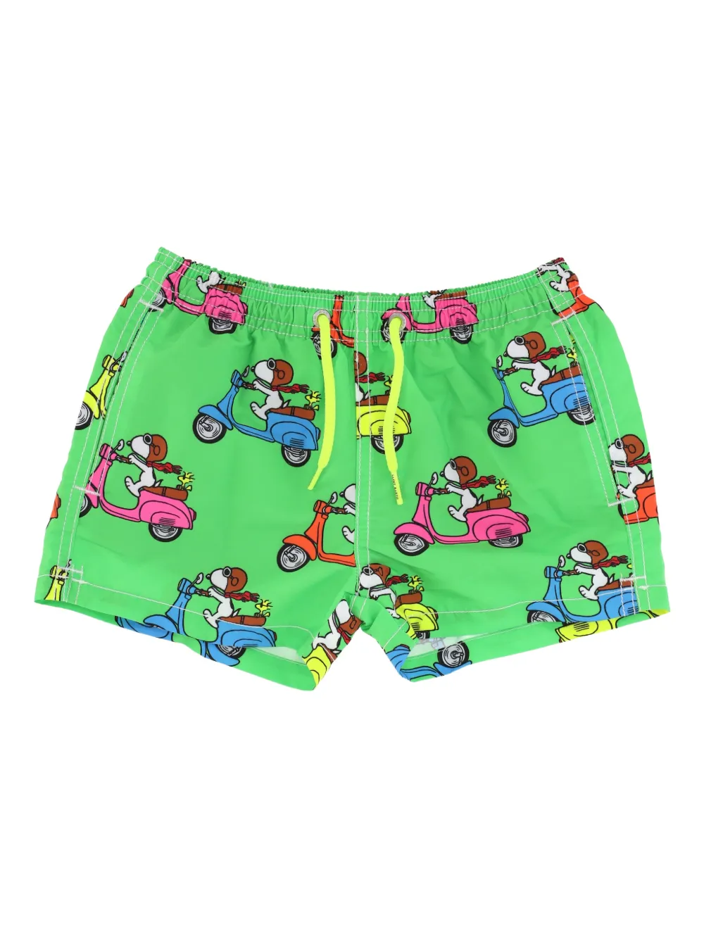 MC2 Saint Barth Kids scooter-print swim shorts - Verde