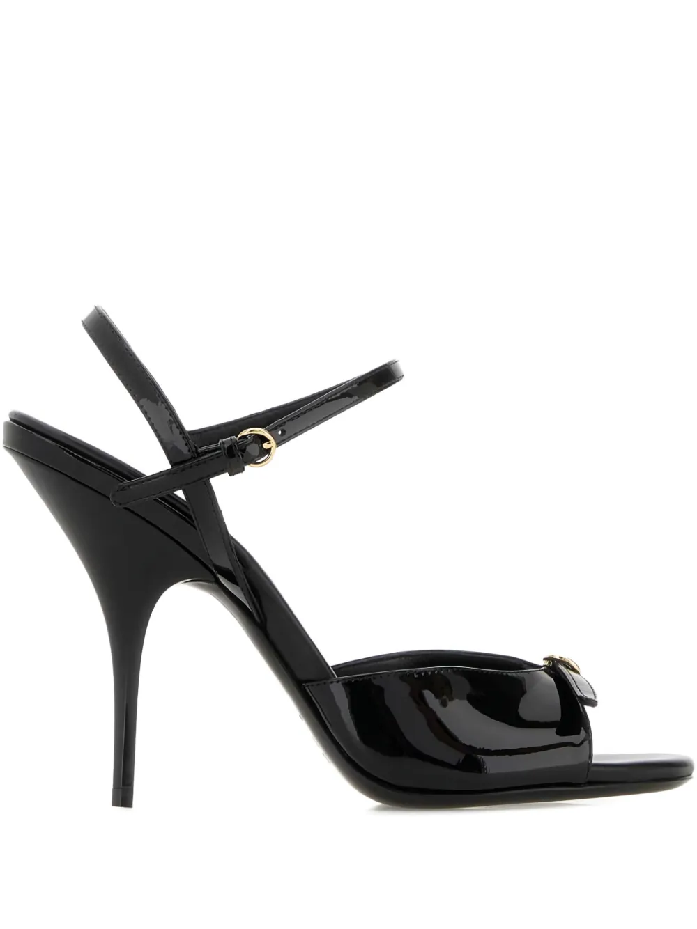 Miu Miu buckle leather sandals - Nero