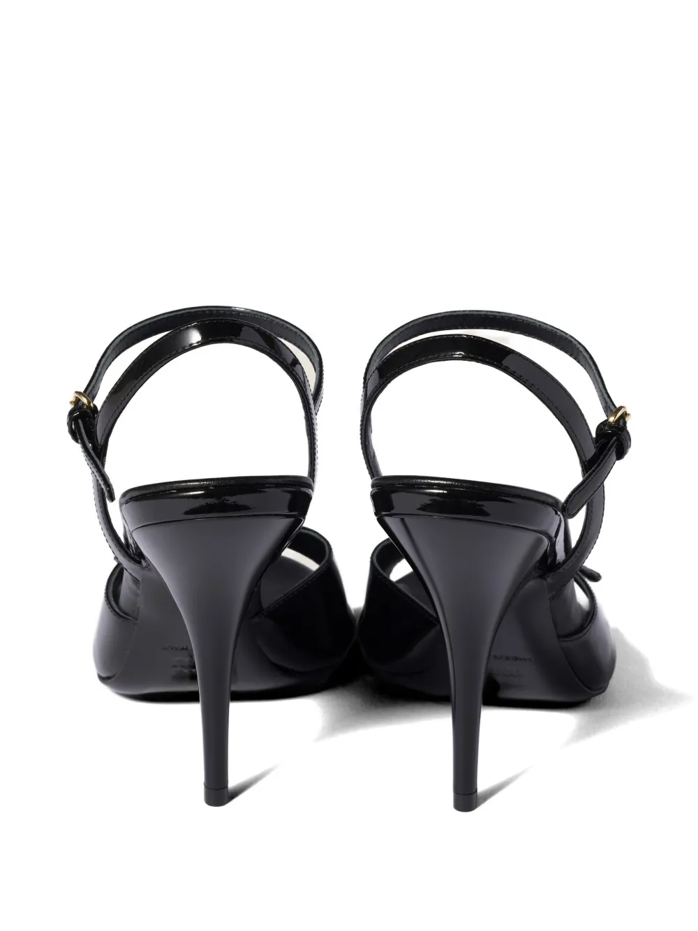Miu Leren sandalen Zwart