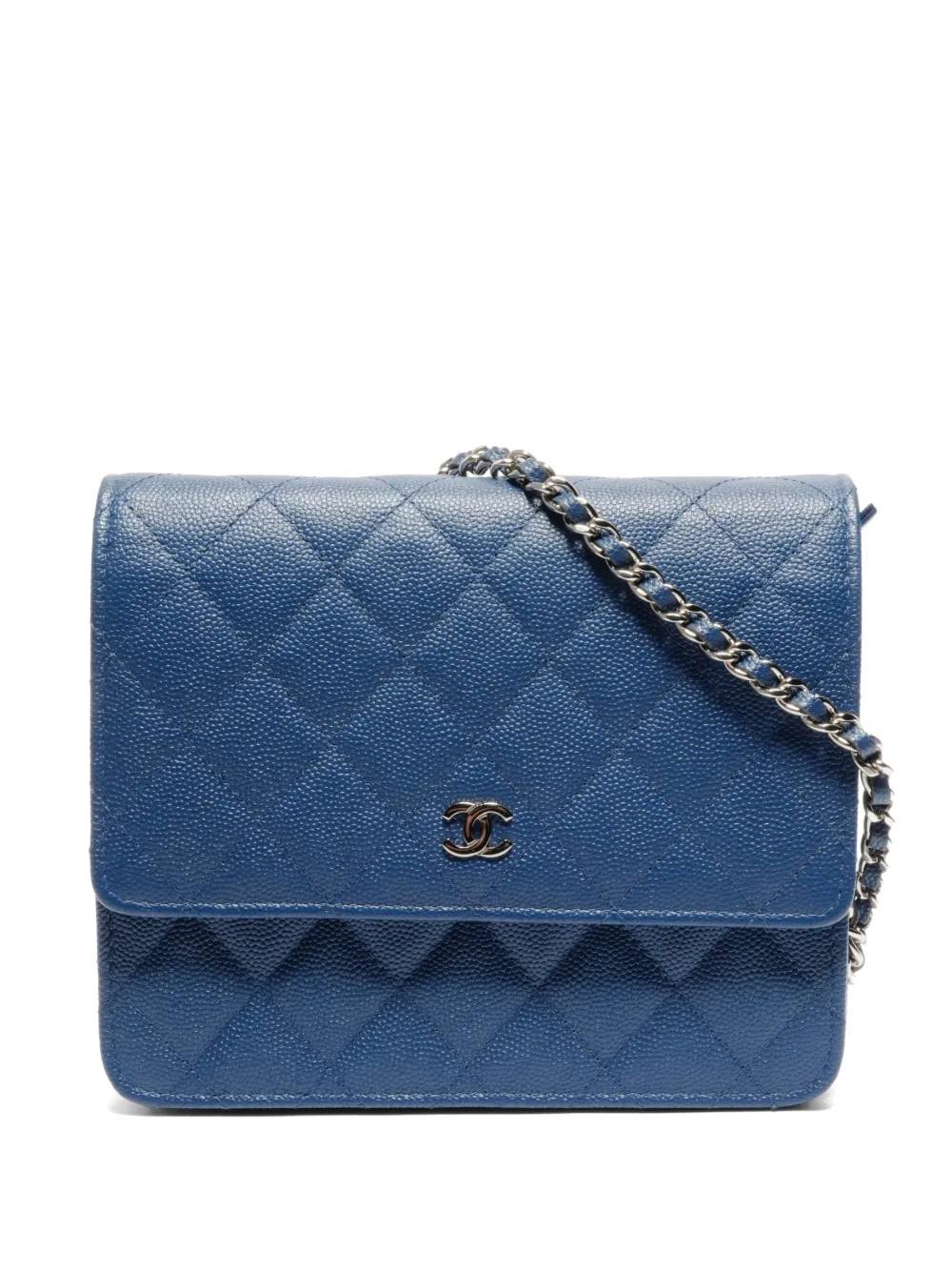 CHANEL Pre-Owned 2016-2017 chain-strap shoulder bag - Blu