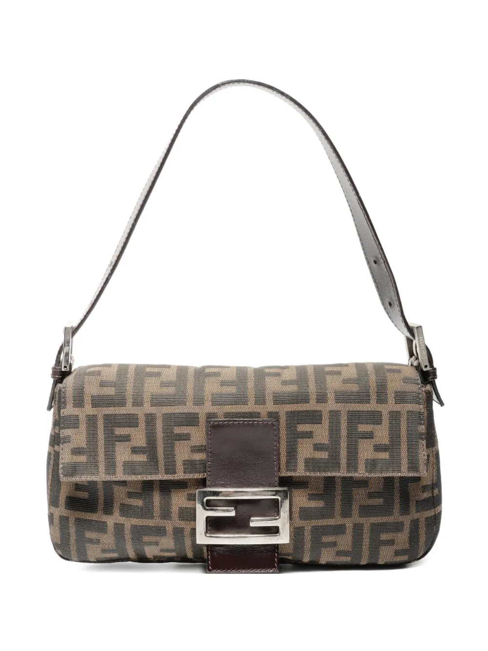 Fendi Pre-Owned 1990-2000s Mamma Baguette Zucca shoulder bag - Toni neutri