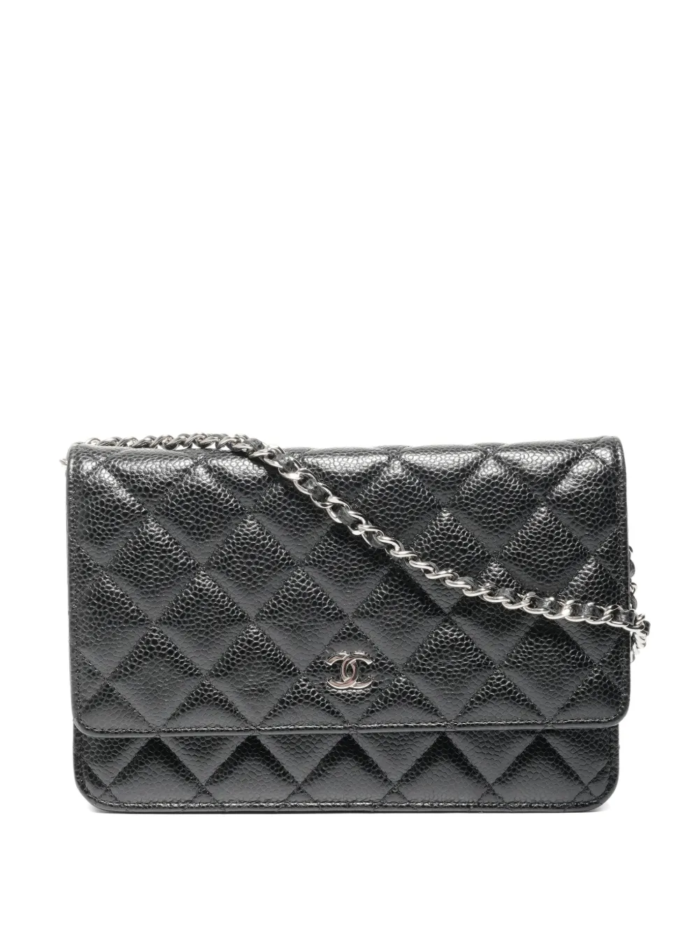 CHANEL Pre-Owned 2019 Matelassé cross body bag - Nero