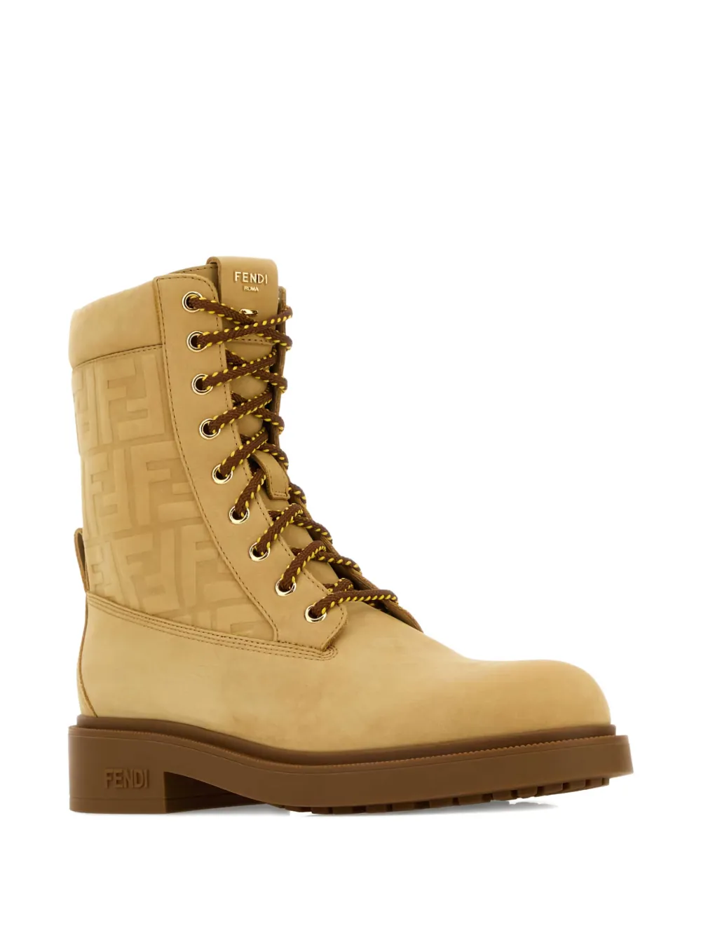 FENDI embossed-logo combat boots | Botas militares | Image 2