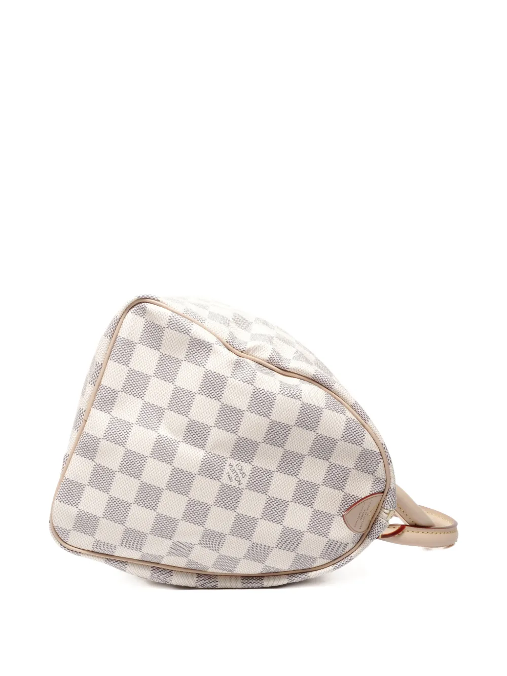 Pre-owned Louis Vuitton 2021-2025 30 Speedy Damier Azur Tote Bag In White