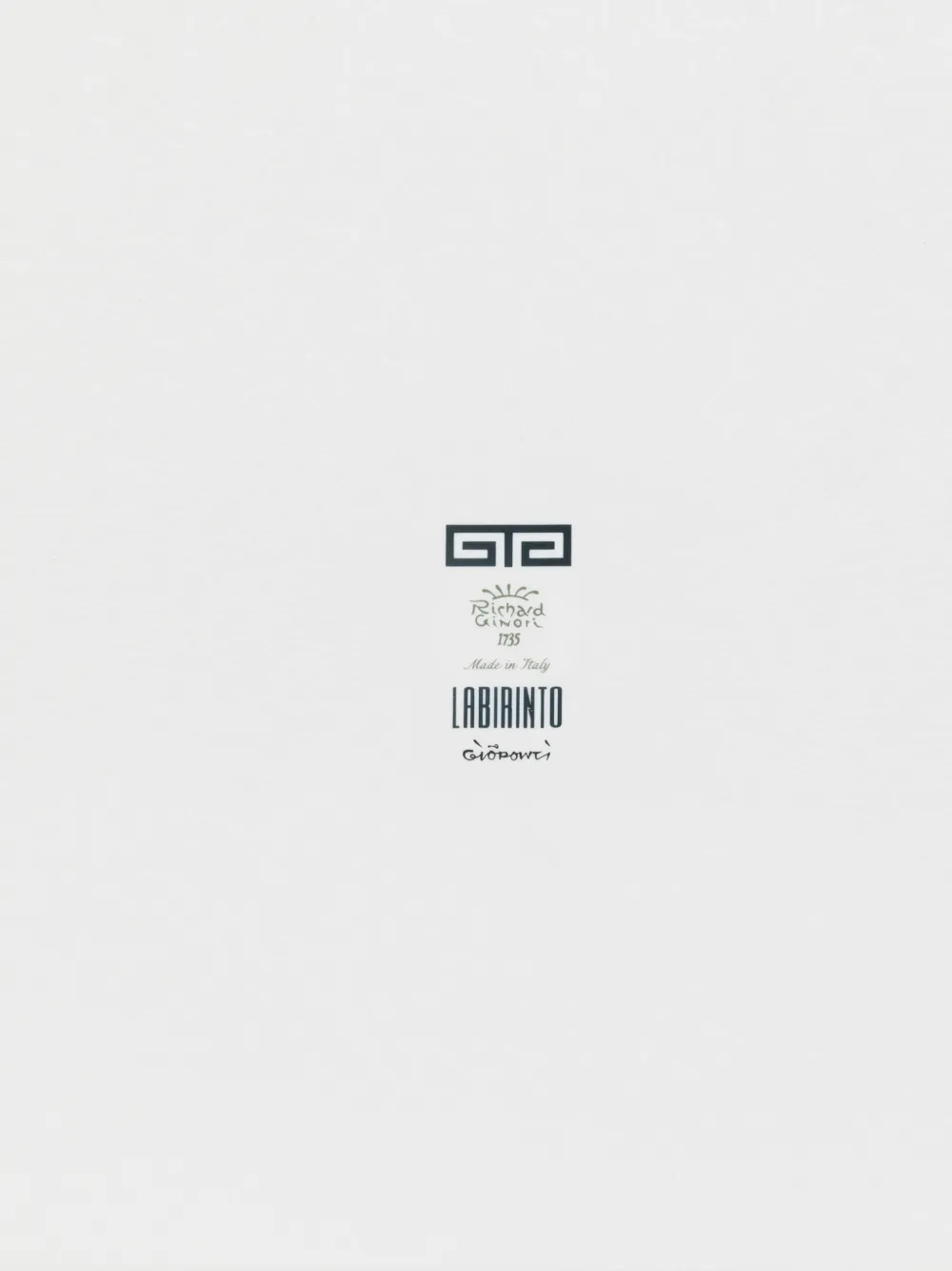  Ginori 1735 Labirinto Pattern Plate - White 