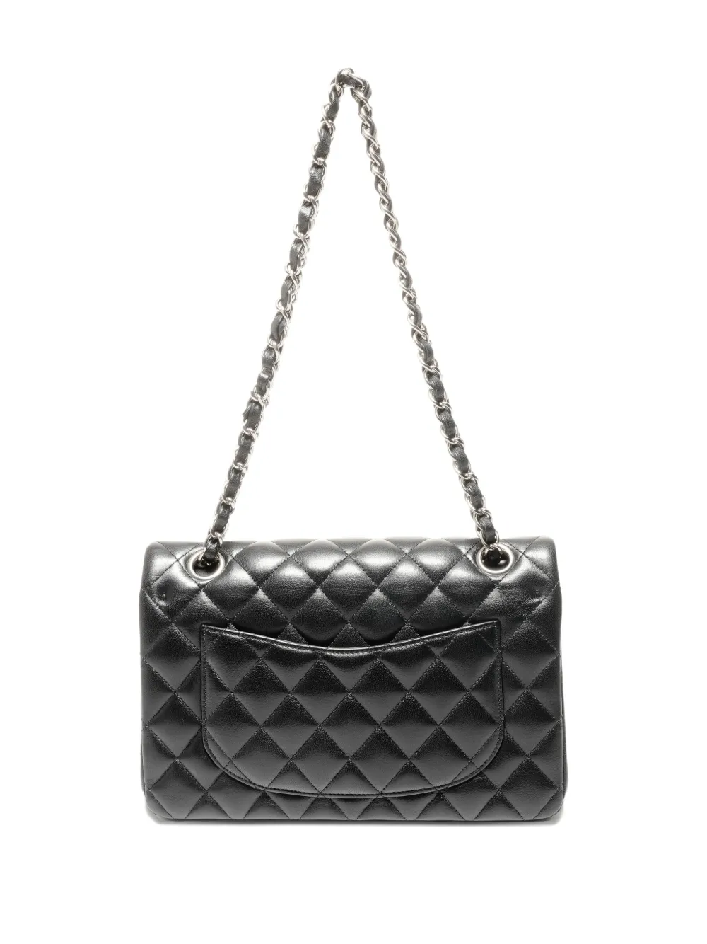 CHANEL Pre-Owned 2020-2021 gewatteerde schoudertas met ketting - Zwart